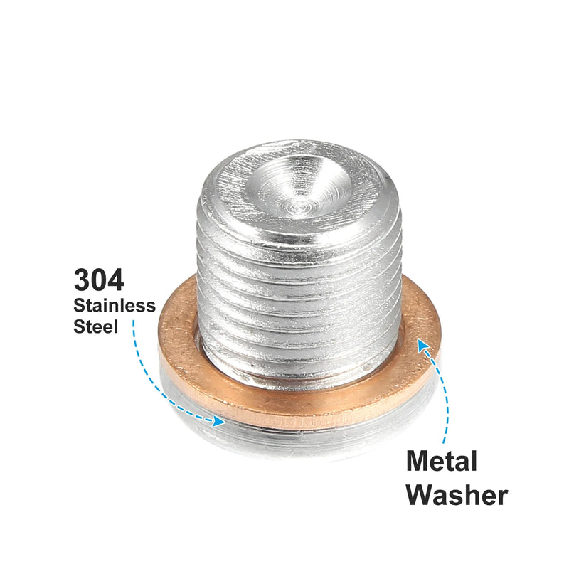 Nissan Steel Engine Oil Drain Plug Screw with Gasket