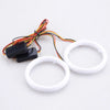 2 x 90MM COB Angel Eyes Halo Rings LED DRL White Headlight Lights