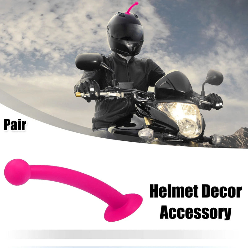 Car Helmets Deep Pink 1 x Antenna Shape Roof Ornament