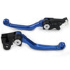 Honda XR250 XR400 Blue CNC Pivot Brake Clutch Levers (1995-2007)