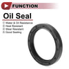 Rotary Shaft Seal 40x52x7mm Oil Seal Nitrile 70 Durometer Rubber Black 5 Pcs