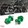 Honda 8mm M8x1.25 Green Motorcycle Swing Arm Spools