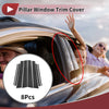 Toyota Verso 8 Pcs Carbon Fiber Car Door Pillar Window Trim (2012-2015)