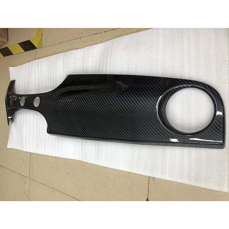 Fiat 500 2016-2023 2pc Dry Gloss Carbon Fiber Dashboard Panel Cover Trim Kit