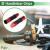 Motorcycle 7/8" 22mm Hand Grips Cover End Grips Aluminum Alloy Red