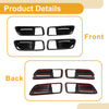 Honda CHR Carbon Fiber Black Interior Door Handle Bowl Cover (2024-2025)