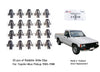 Toyota Hilux Pickup, 4Runner 20 x Radiator Grille Clips (1984-1988)