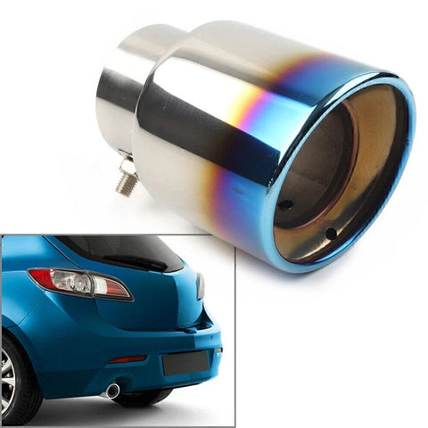 Mazda 3 Blue Stainless Rear Exhaust Pipe Tip (2010-2013)