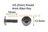 Honda CBR 10x Tornillos De Carenado M5 x 16mm