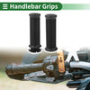 Motorcycle 7/8" 22mm Hand Grips Cover Kit TPU Black