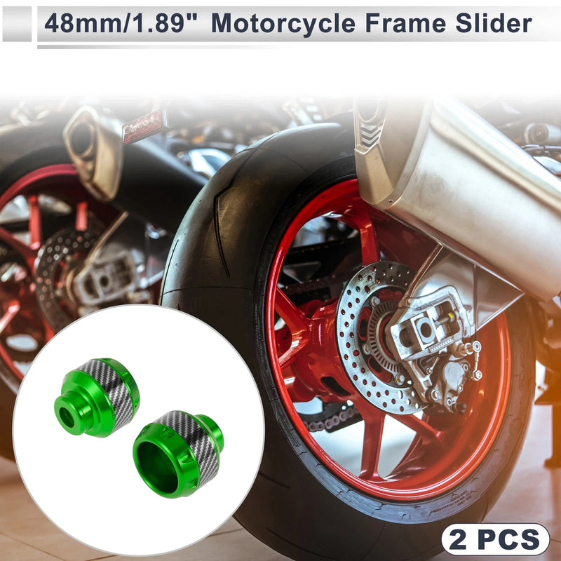 Make Model 2 x 14mm Aluminum Alloy Carbon Fiber Motorcycle Slider Frame