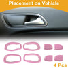 Jeep Renegade (2015-2023) - 4 x Pink ABS Interior Door Handle Bowl Cover Trim
