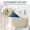 Ford (2015-2023) Beige 1 x Set Makeup Mirror Cover Sun Visor Cap Clip