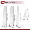 Nissan Rogue 8 Pcs Chrome Silver Door Pillar Trim (2008-2013)
