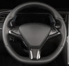 Tesla Model X Carbon Fiber Steering Wheel Cover Trim (2017-2023)