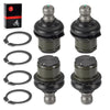 Arctic Cat 650 V2 / H1 / TRV / TBX 4x4 4 Upper/Lower Ball Joints (2004–2012)