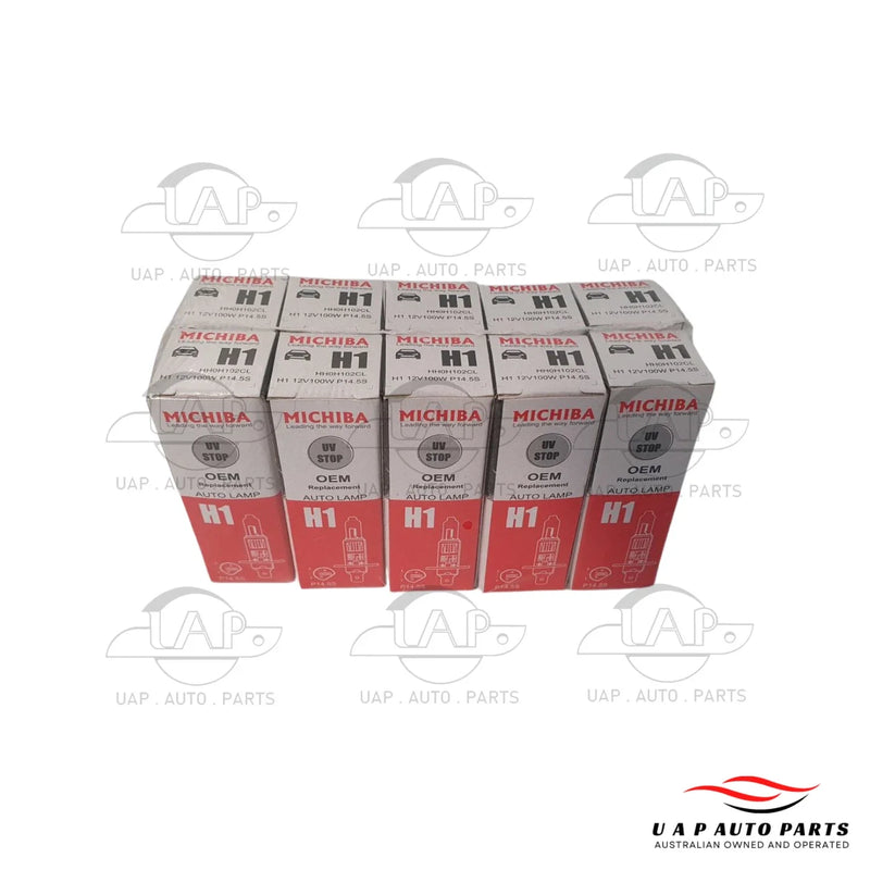 Halogen Head Light P14.5s 12V 100W Bulb Michiba 10pc