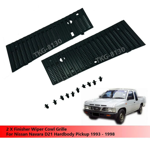 Nissan Navara D21 Wiper Cowl Vent Grille Set (1993-1998)