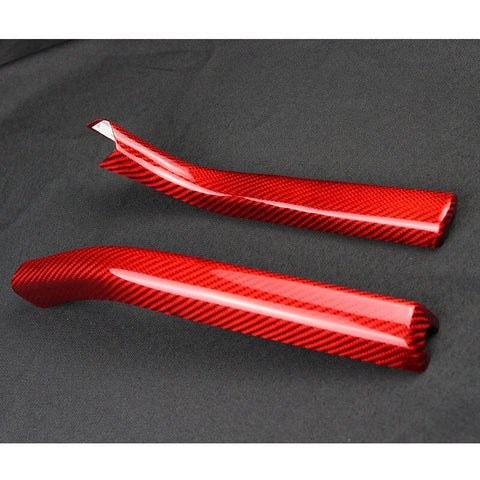 Camaro 2010-2015 Red Carbon Fiber Parking HandBrake Grip Knob Cover Cap fit