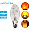 Home 8 x 7W/10W E12/E14 Clear Night Light Bulbs (240V)