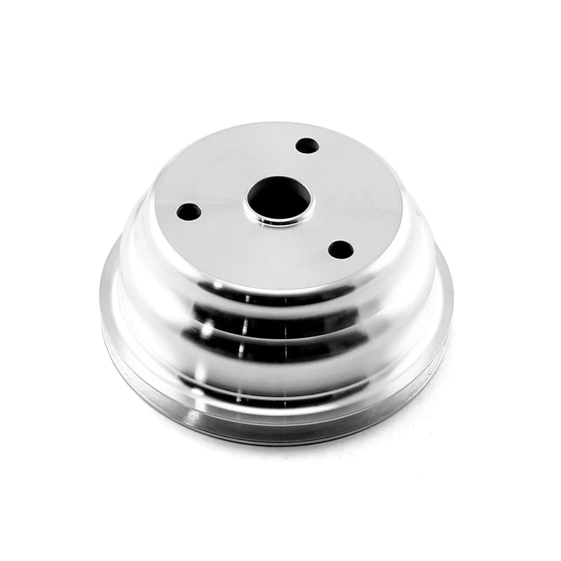 Chevy SBC 350 Billet Aluminum Long Water Pump & 1 Groove Crank Pulley