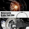 Motorcycle ATV 140cm Braided Brake Clutch Oil Hoses Line Pipe Silver Tone