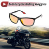 Mountain Bike Motorcycle Riding Goggles Red Lens Black Frame