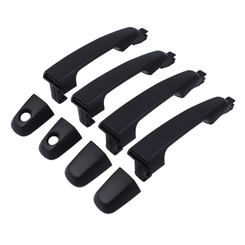 Exterior Door Handle Black Set 4 Fits Mitsubishi L200 Triton Pickup 2005-14 D06