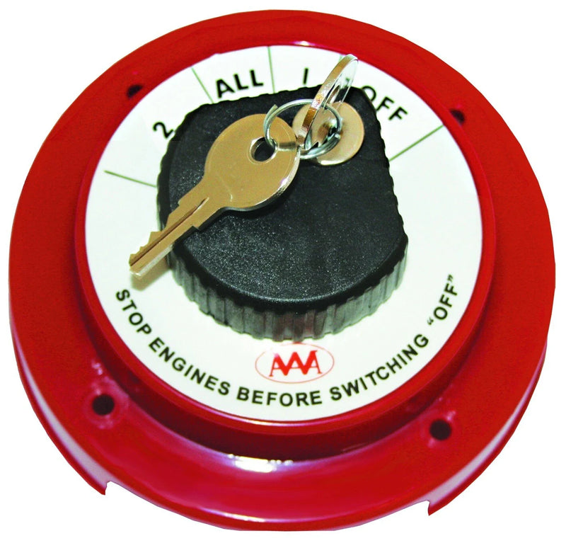 Dual Battery Switch High Amp with Key Lock Anti-Theft Feature