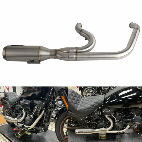 Harley Softail Street Bob Fat Bob Low Rider Exhaust Muffler Pipe (2018-2023)