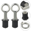 Boats and Livewells Drain / 1 Inch / Stainless Steel and Rubber