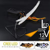 Car Turn Signal Lamp 2 x 12LED Switchback Flexible LED Strip Light