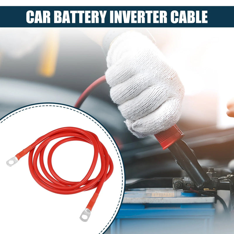 Car Marine Battery Inverter Cable 8AWG 5ft Copper Wire Red 1 Pc