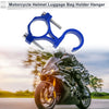 Arc Aluminum Alloy Motorcycle Hanging Hook 2 x Screws & Washers Hex Wrench Blue