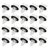 Car Clips / 20Pcs / White Panel Retainer Trim With Washers