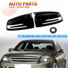 Mercedes Benz W204 W176 W212 CLA250 C63 Gloss Black OX Horn Mirror Cover Caps