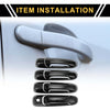 Dodge Ram 1500 (2002-2008) Glossy Black Set Car Door Handle Protector
