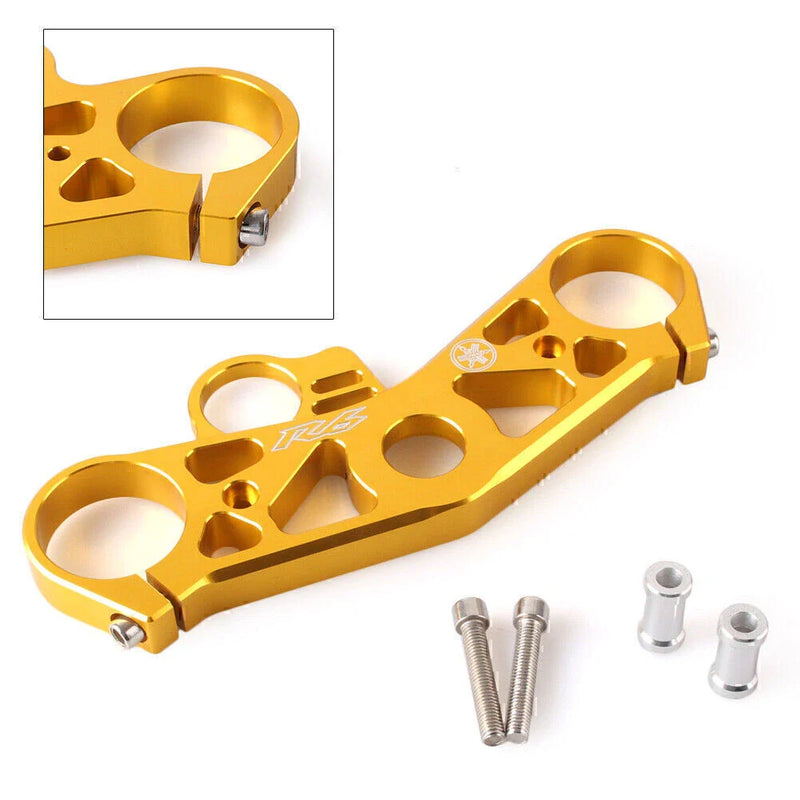 Yamaha YZF R6 Triple Tree Front End Upper Top Clamp Gold (2008-2016)