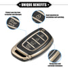 Hyundai Elantra, Sonata TPU Black Key Fob Cover (2011-2023)