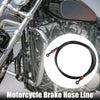 Motorcycle Brake Hose / 28 / 90 Degree Braided Line Clutch Tube 170cm Black