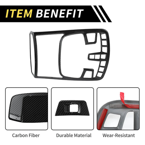 Ford F-150 (2015-2020) Carbon Fiber Roof Reading Light Lamp Cover Trim