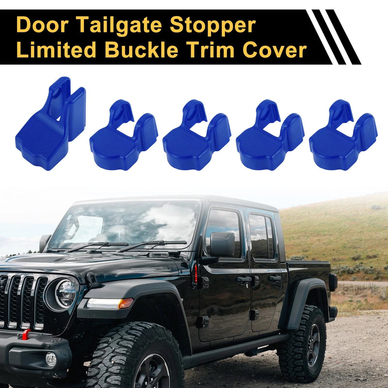 Jeep Wrangler JL JLU (2018-2024) Blue Door Limiting Cover Trim