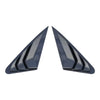 Audi A4 4S 2 x Carbon Fiber Side Window Louver Cover Trim Decor (2017–2019)