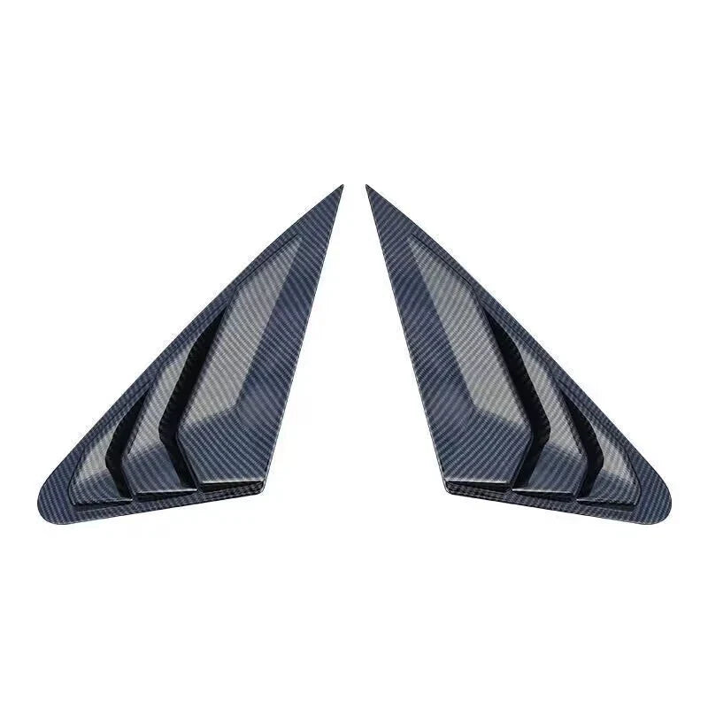 Audi A4 4S 2 x Carbon Fiber Side Window Louver Cover Trim Decor (2017–2019)