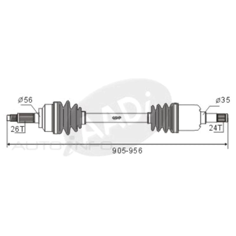 Ford Laser KF KH RH CV Shaft 1.6L 1.8L (1990-1994)