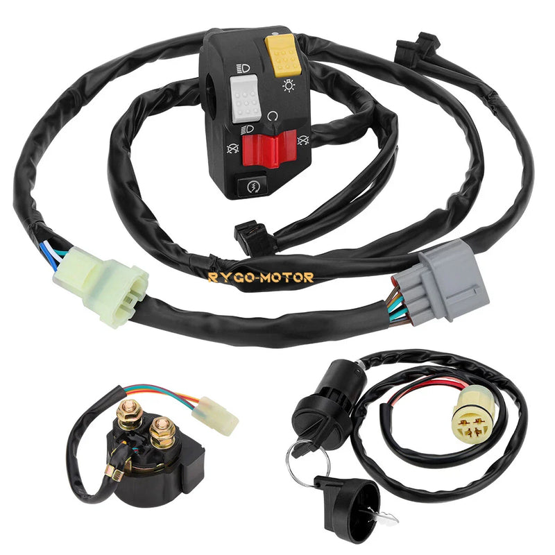 Honda Rancher 350 TRX350FM Handlebar Key Starter Relay Switch Kit (2006–2006)