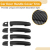 Suzuki Swift Carbon Fiber Black Door Handle Cover Trim (2004-2021)