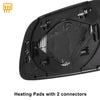 Honda CR-V Left Right Side White Mirror Glass w/ Back Heated (2017-2023)
