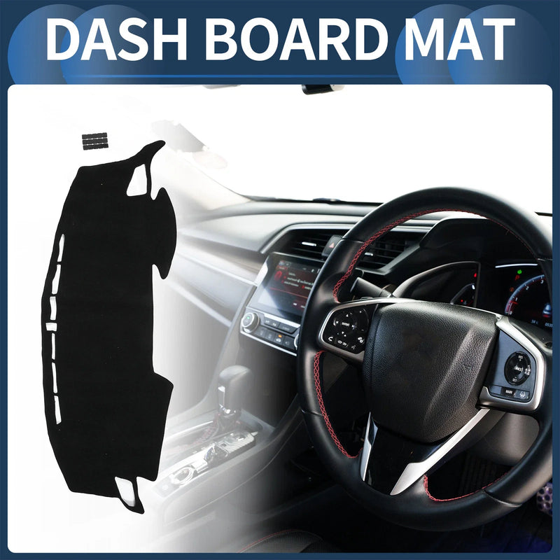 Honda Civic R FK7 2017-2024 Black 1 Set Dashboard Cover Mat