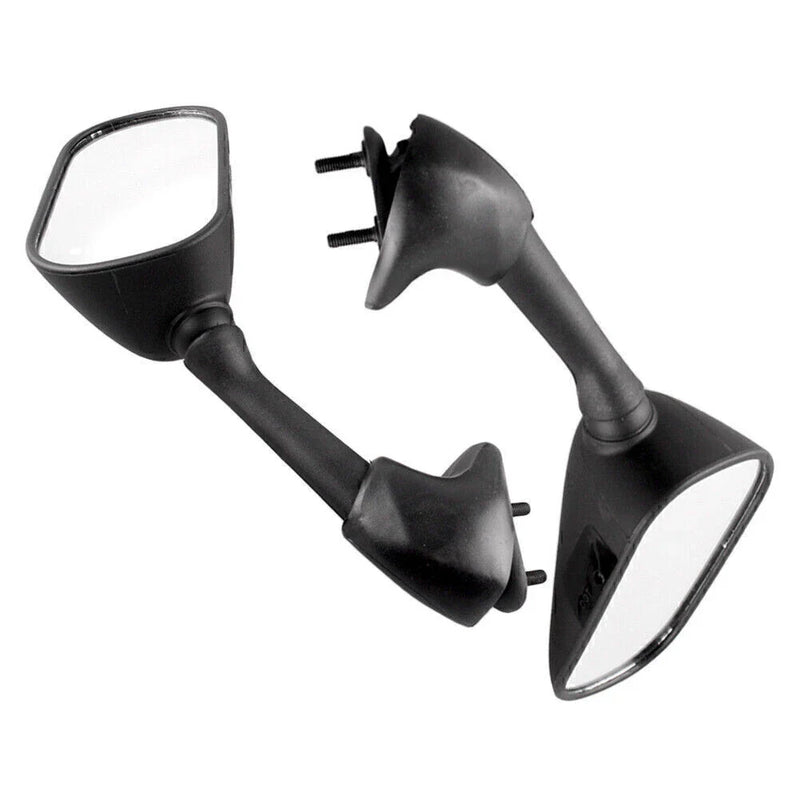 Yamaha YZF R6 Black ABS 2 x Motorbike Rearview Mirrors (2001-2002)
